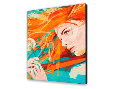 Картина за номерами з лаком ArtCraft ArtCraft "Сонячна дівчина" 40*50 см 10281-AC