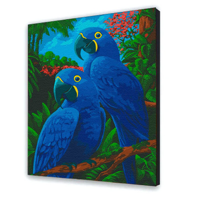 Картина за номерами "Гіацинтові ари" 30*40 см 11518-AC