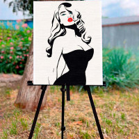 Картина за номерами "Lady in black" 30*40 см 10060-AC Картина за номерами "Lady in black" 30*40 см 10060-AC