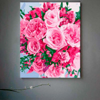 Картина за номерами "Рожевий букет" ArtCraft 40*50 см 13086-AC