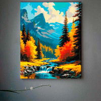 Картина за номерами "Гірський краєвид" 40*50 см 11052-AC