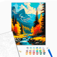 Картина за номерами "Гірський краєвид" 40*50 см 11052-AC