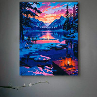 Картина за номерами "Зимовий пейзаж" 40*50 см 11056-AC