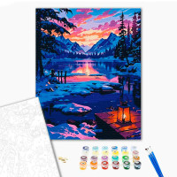 Картина за номерами "Зимовий пейзаж" 40*50 см 11056-AC