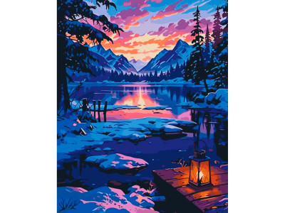 Картина за номерами "Зимовий пейзаж" 40*50 см 11056-AC Картина за номерами "Зимовий пейзаж" 40*50 см 11056-AC