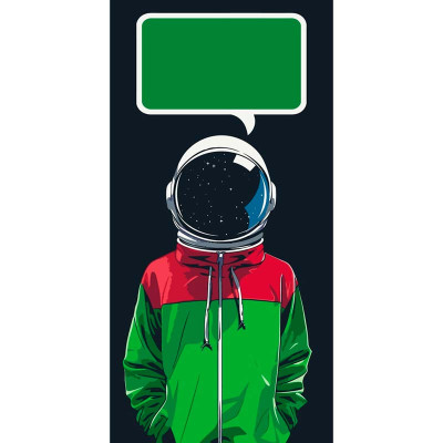 Листівка за номерами "Космонавт" 40*80 см 16116-AC Листівка за номерами "Космонавт" 40*80 см 16116-AC