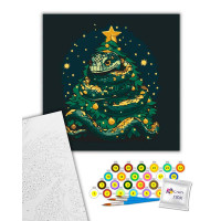 Картина за номерами "Святкова змія" ArtCraft 40*40 см 11589-AC