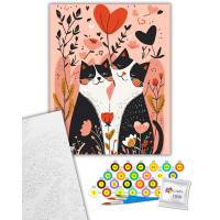 Картина за номерами ArtCraft "Котяче кохання" 40*50 см 11696-AC