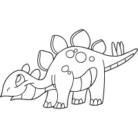 Дитяча картина-розмальовка Artcraft Стегозаврик 25*30 см 15057-AC