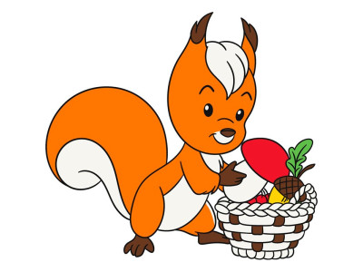 Дитяча розмальовка ArtCraft "Білочка" 25x30 см 15079-AC