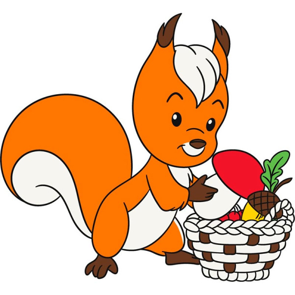 Дитяча розмальовка ArtCraft "Білочка" 25x30 см 15079-AC