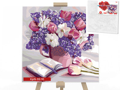 Картина за номерами Danko Toys "Весняний букет" 40x40см KpNe-02-10 Картина за номерами Danko Toys "Весняний букет" 40x40см KpNe-02-10