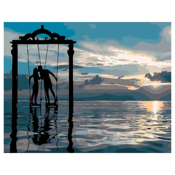 Картина по номерах Гойдалка закоханих Strateg 40х50 см DY100