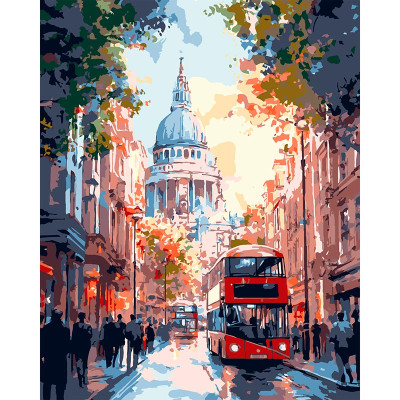 Картина за номерами Strateg Кольорове мітсто 40x50 см VG028