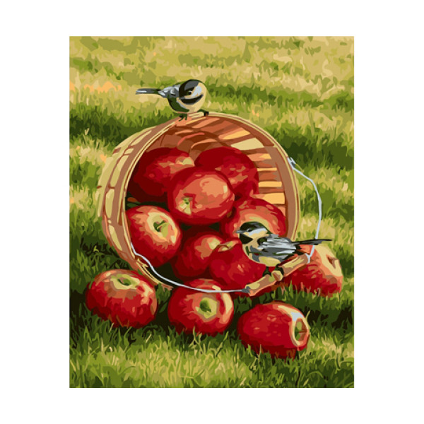 Картина за номерами Хрусткі яблучка 40*50 КНО2469 Картина за номерами Хрусткі яблучка 40*50 КНО2469