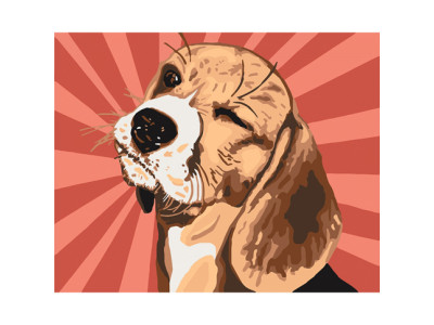 Картина за номерами "Бігль Поп-Арт" 40х50 см КНО4154