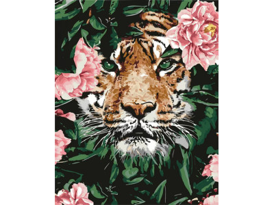 Картина за номерами "Відважний тигр" 40х50 см КНО4172