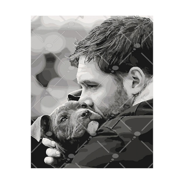 Картина за номерами "Улюблений друг" 40*50 см КНО4560