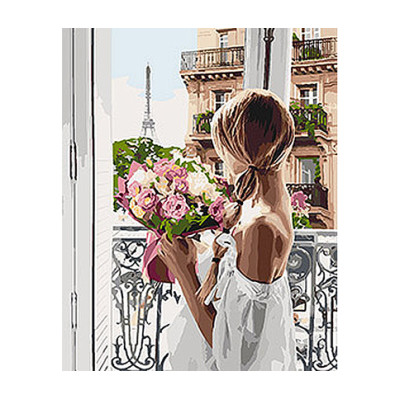 Картина за номерами "З Парижа з любов'ю" 40х50 см. КНО4567