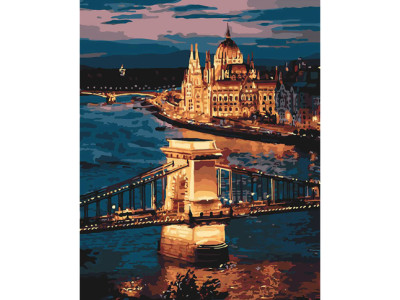 Набір для розпису за номерами Чарівний Будапешт 40 x 50 см КНО3557