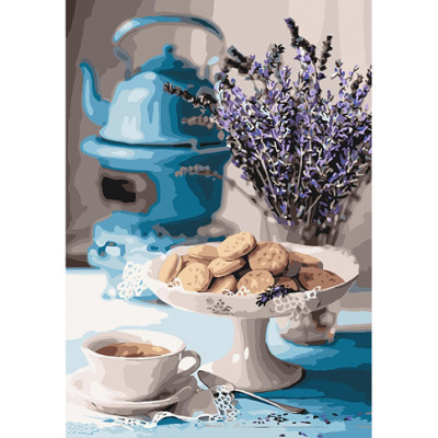 Набір для розпису за номерами Лавандове чаювання 35 x 50 см КНО5558