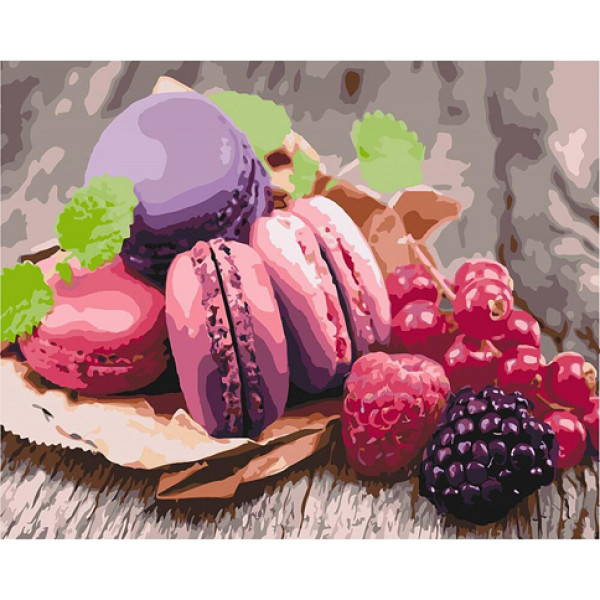 Картина за номерами Малиновий настрій 40х50 см КНО5563