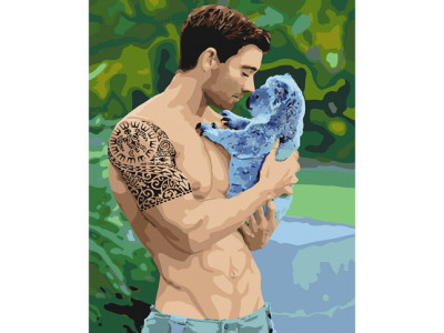 Картина за номерами "Ніжна міць" в обкладинці 40x50 см КНО4651