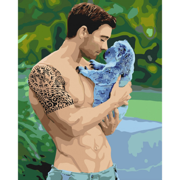 Картина за номерами "Ніжна міць" в обкладинці 40x50 см КНО4651