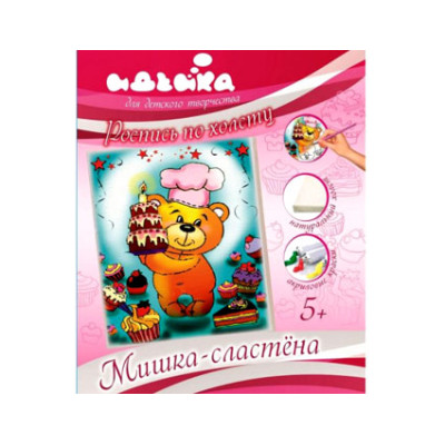 Розпис по полотну "Ведмедик ласун" 7107/2