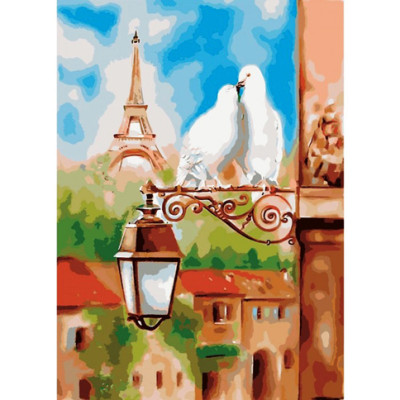 Міський пейзаж Весна в Парижі 36*50 КНО2128 Міський пейзаж Весна в Парижі 36*50 КНО2128