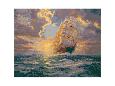 Картина за номерами Світанок під вітрилами 40*50 КНО2715