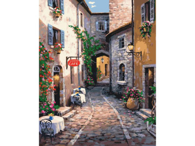 Картина за номерами Тиха вуличка 40 * 50 КНО2192