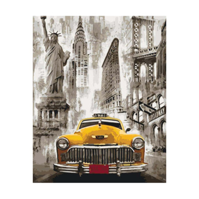 Картина за номерами Таксі Нью-Йорка 40*50 КН3506