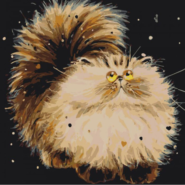 Картина за номерами Маленький пухнастик 40*40 КНО4036