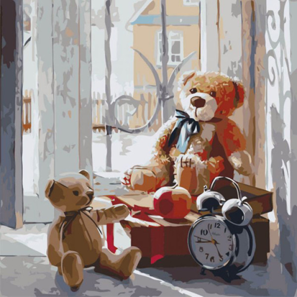 Картина за номерами Іграшки дитинства 40*40 КНО2310