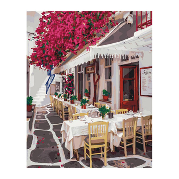 Картина за номерами Пробудження містечка 40*50 КН3528