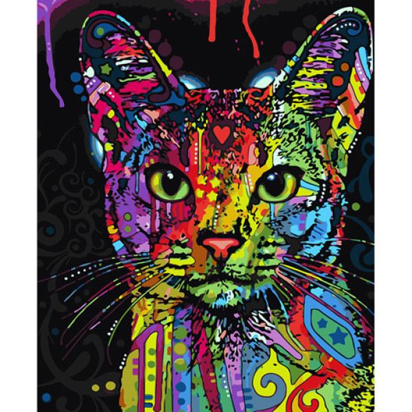 Картина за номерами Абіссінська кішка 40*50 см PGX9868