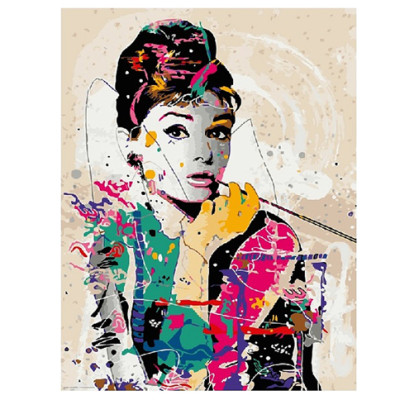 Картина за номерами "Одрі Хепберн" 40*50 см GX4598