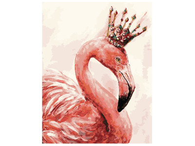 Картина за номерами "Королівський фламінго" GX4352