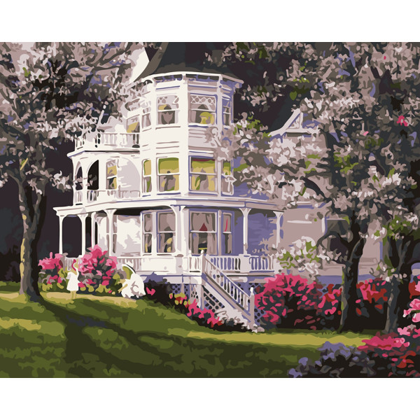 Картина за номерами "Милий дім" тм Лавка Чудес 40 x 50 см у коробці LC30081