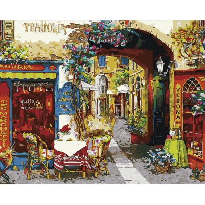 Картина за номерами "Таверна в Вероні" тм Лавка Чудес 40 x 50 см у коробці LC30099