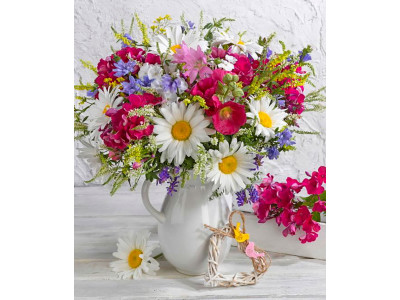 Картина за номерами "Яскраві квіти" тм Лавка Чудес 40 x 50 см у коробці LC40039