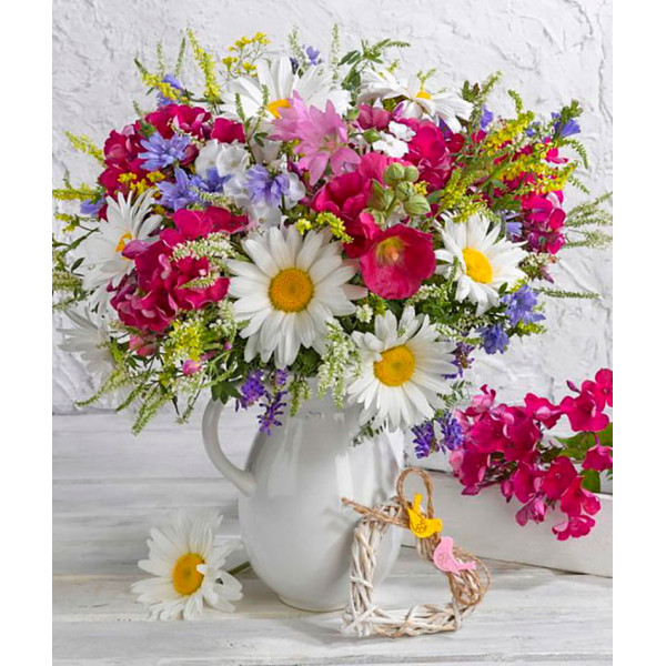 Картина за номерами "Яскраві квіти" тм Лавка Чудес 40 x 50 см у коробці LC40039