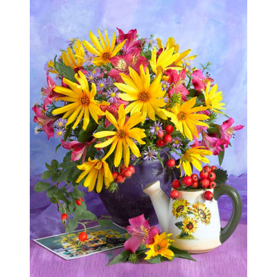 Картина за номерами квіти "Строкатий букет" тм Лавка Чудес 40 x 50 см в кор LC40045 Картина за номерами квіти "Строкатий букет" тм Лавка Чудес 40 x 50 см в кор LC40045