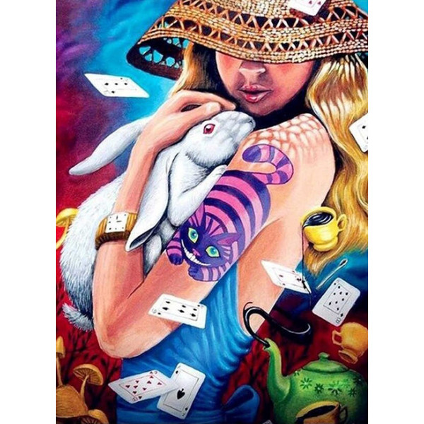 Картина за номерами "Аліса та кролик" тм Лавка Чудес 40 x 50 см у коробці LC10102