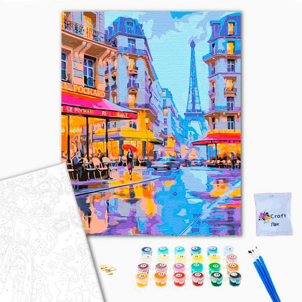 Картина за номерами "Вечір у Парижі" 40*50 LC30131