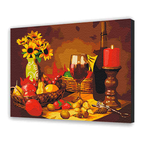 Картина за номерами "Фруктова вечеря" 40х50 см 12139-AC Картина за номерами "Фруктова вечеря" 40х50 см 12139-AC