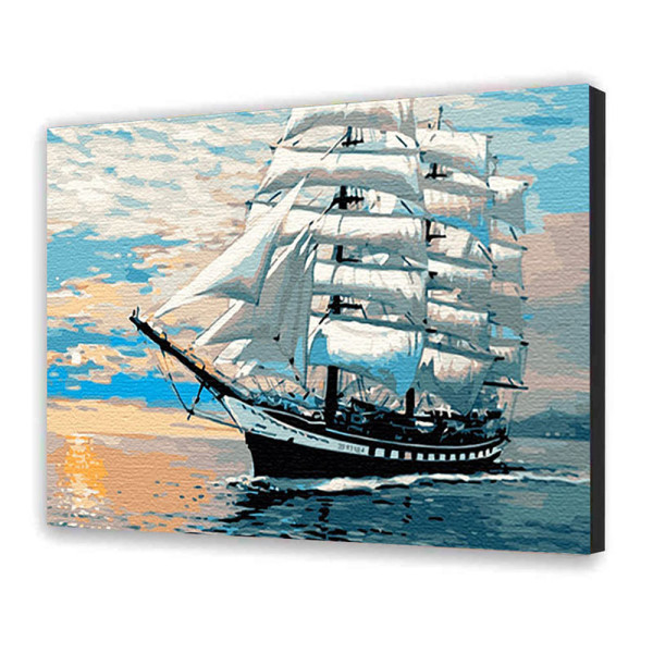 Картина за номерами "Білі вітрила" 40*50 см 10613-AC