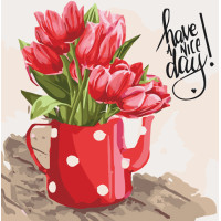 Картина за номерами квіти "Have a nice day" 40х40 см 12108-AC