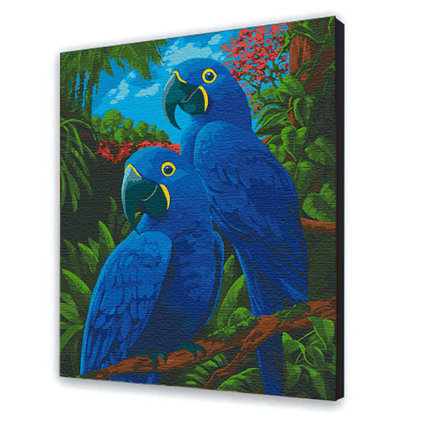 Картина за номерами "Блакитні ари" 40*50 см 11639-AC